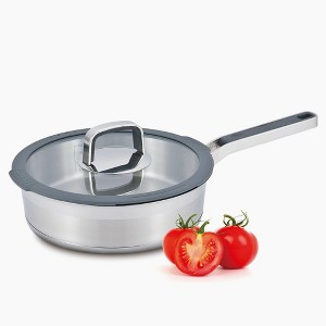 DUKA 10-Inch Stainless Steel Deep Frying Pan - 1 of 3