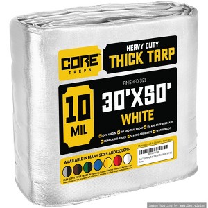 Core Tarps Heavy Duty 10 Mil Tarp Cover, UV Resistant, Rip Proof for Roof, Camping, Patio, Pool, Boat - 1 of 4