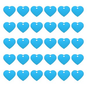Unique Bargains Lightweight Necklace Bracelet Making Aluminum Blank Pet ID Tags 30 Pcs 1.5" - 1 of 4