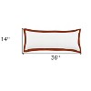 20" X 20" White And Golden Yellow 100% Cotton Geometric Zippered Pillow - 3 of 4