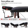 FDW Massage Table SPA Bed Height Adjustable 2 Fold Massage Table 77 Inch Long 30 Inch Wide PU 3 Inch Thick Sponge Deluxe Backpack Reiki Table,Black - 4 of 4