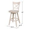 International Concepts Charlotte Bar Height stool - 30 in. Seat Height - 2 of 4