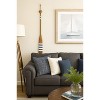 Beachcombers 35.4" Blue Stripe Natural Fir Wood Wall Hanging Oar Coastal Nautical Decor - 2 of 3