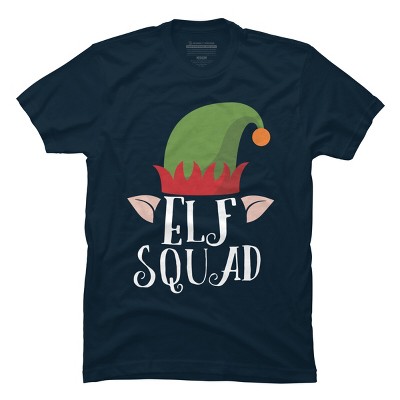 Men's Design By Humans Christmas Elf Squad By GiftsIdeas T-Shirt