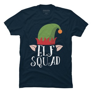 Men's Design By Humans Christmas Elf Squad By GiftsIdeas T-Shirt - 1 of 4