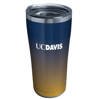 NCAA UC Davis Aggies 20oz Ombre Stainless Steel Tumbler with Lid