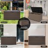 Syemin Storage Shed, Waterproof Storage Shed for Cleaning Tools and Garden Accessories, Brown, 45.7"*23.6"*23.6" - 2 of 4