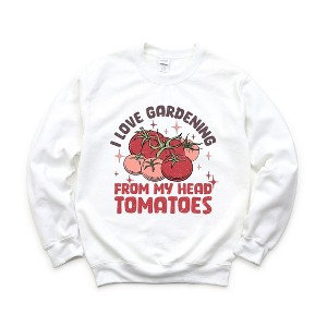 Simply Sage Market Women's Graphic Sweatshirt I Love Gardening - 1 of 3