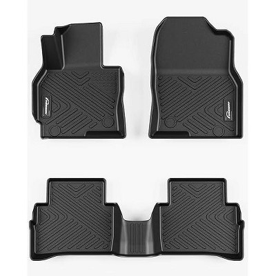 Custom Fit Floor Mats Compatible with Mazda CX-5, Floor Liners for 2013-2016 Mazda CX5, Black TPE All-Weather Car Floor Liners, Front & 2nd Row