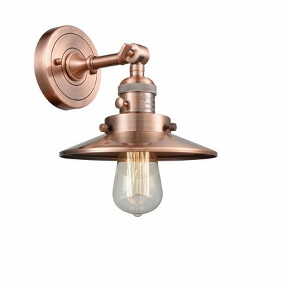 Railroad - 1 Light Wall Sconce In Traditional Style-8 Inches Tall and 8 Inches Wide