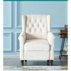 Fabric Push-Back Recliner Sofa Chair with Modern Design, Cushion Back and Soft Upholstery - 3 of 4