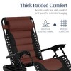 Best Choice Products Oversized Padded Zero Gravity Chair, Folding Outdoor Patio Recliner w/ Side Tray - 4 of 4