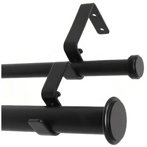 Urbanest Bouton Manhattan 1-inch 5-8 inch Double Drapery Curtain Window Rod Set - 1 of 4