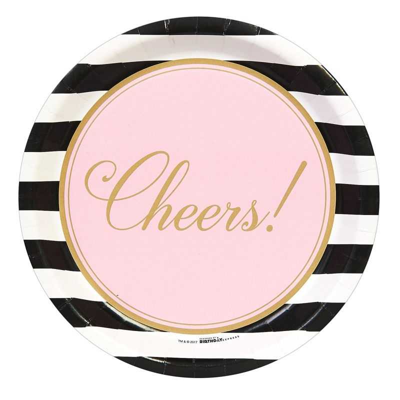 8ct Cheers to You! Disposable Dinner Plates, 1 of 2