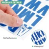 Unique Bargains Waterproof Vinyl Self-Adhesive Durable Mailbox Alphabet Stickers 6 Sheets - 2 of 4
