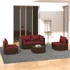 vidaXL Garden Lounge Set Brown, Cinnamon red - 2 of 4