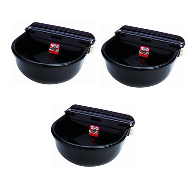 Little Giant St15 15 Gallon Molded Poly Plastic Oval Stock Water Tank Trough  For Cattle, Horses, And Other Livestock Animals, Black (2 Pack) : Target