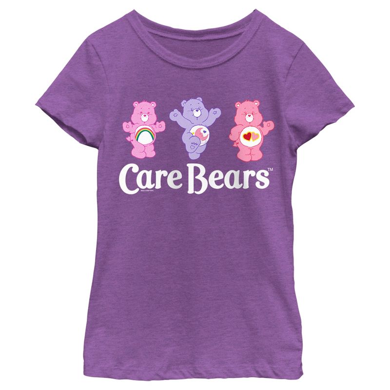 Girl's Care Bears Happy Bears T-Shirt, 1 of 5