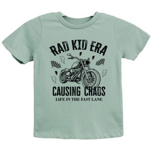 Rad Kid Era Causing Chaos - Youth Short Sleeve Graphic T-Shirt and Toddler Short Sleeve Graphic T-Shirt - 1 of 3