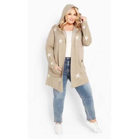 dex +- curvy longline pocket cardi in oatmeal – ue inc.