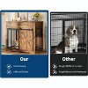 Dog Crate Furniture with Storage Drawer for Large Medium Dogs,Wooden Heavy Duty Dog Kennel with Sliding Door - 2 of 4