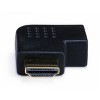 Monoprice HDMI Right Angle Port Saver Adapter (Male to Female), 90-Degree, Vertical Flat Left - 3 of 4