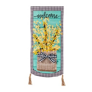 Forsythia Basket Everlasting Impressions Textile Decor - 1 of 2