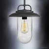 Urban Ambiance Luxury Modern Farmhouse Farmhouse Outdoor Pendant Light,  12-5/8" x 10",  Black Finish, UHP1141 - 3 of 4