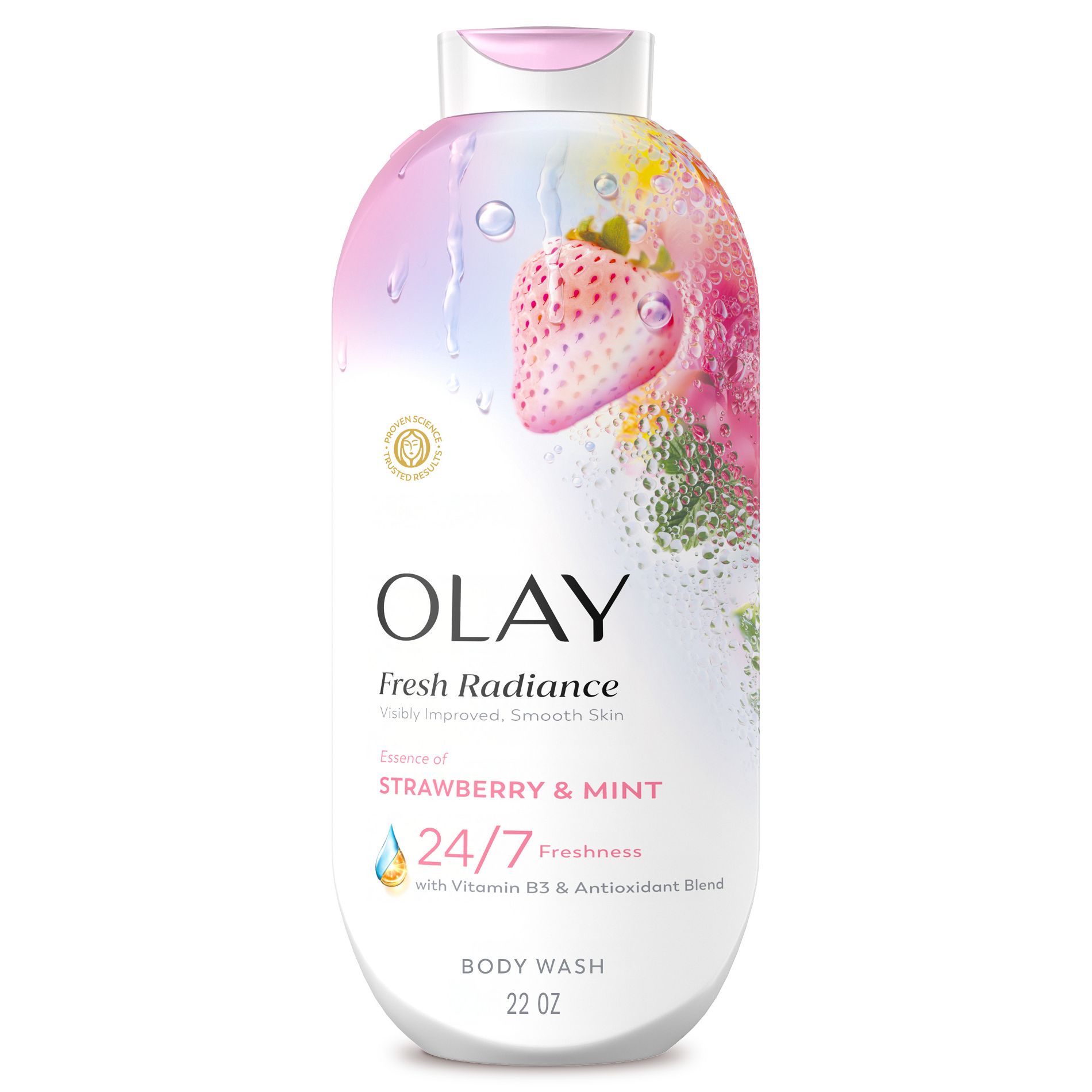 Olay Fresh Radiance Body Wash - Strawberry and Mint