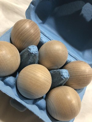 Bella Luna Wooden Toy Eggs, 6 Pack