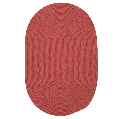 Colonial Mills Tortuga Braided Rug, Terracotta 42"x66", Oval Shape