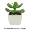 Unique Bargains Artificial Plants Ceramic Pot Plastic 2.01"x2.01"x2.95" 1 Pc - 3 of 4