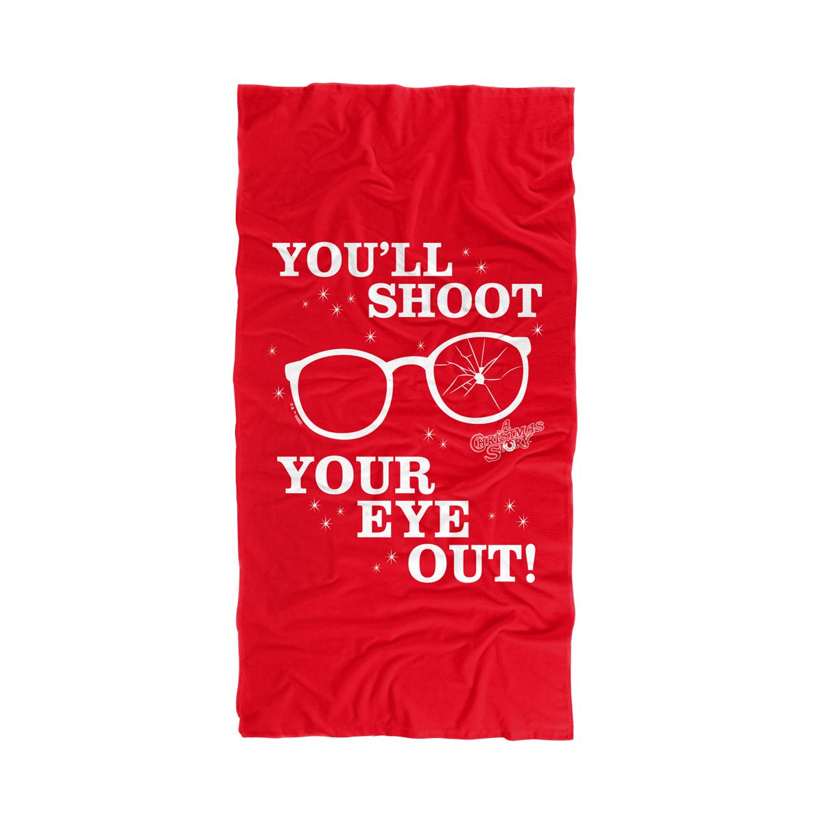 A Christmas Story Shoot Your Eye Out 30" x 60" Beach Towel