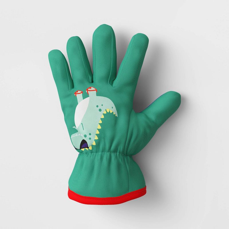Kids&#39; Dino Garden Gloves Green - Sun Squad&#8482;, 3 of 5