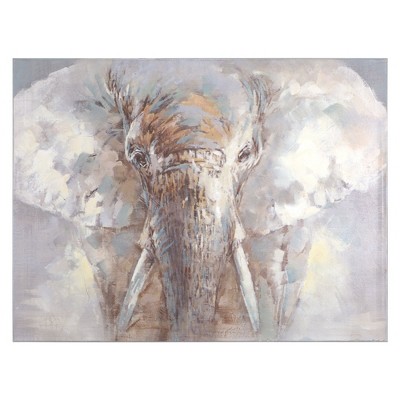 Majestic Elephant Acrylic Painting on Canvas