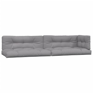 vidaXL Pallet Cushions 5 pcs Gray Fabric - 1 of 1