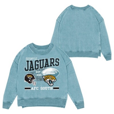 NFL Jacksonville Jaguars Women's Long Sleeve Fashion Fleece Sweatshirt