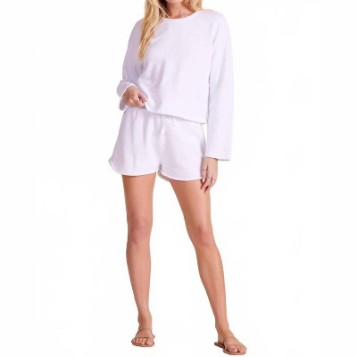 Women's Roll Cuff Tie Waist Short - bobi