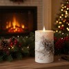 LED Birch Pattern Candle with Timer Function 7" by Melrose - 2 of 3