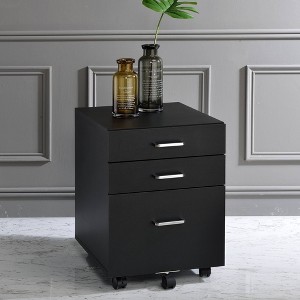 NicBex Mobile File Cabinet with 3 Drawers for Home Office Organizer Letter/Legal/A4/F4 - 1 of 4
