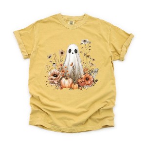 Simply Sage Market Women's Ghost Watercolor Short Sleeve Garment Dyed Tee - 1 of 4