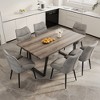 7-Piece Dining Set with Rectangular Table and 6 Chairs for Kitchen, Dining Room - 2 of 4