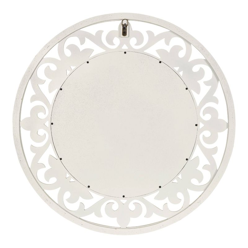 32&#34; x 32&#34; Shovali Rustic Round Mirror White - Kate &#38; Laurel All Things Decor, 5 of 11