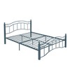 JUJABU Queen Size Metal Bed with Wavy Headboard & Footboard - 2 of 4