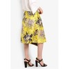 Women's Jacquard Floral Midi Asymmetrical Midi Skirt - Topshop - 2 of 4