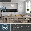 VAXCEL Isabel 4L Satin Nickel Coastal Glam Pendant Chandelier Light with Capiz Shells and Crystal - 2 of 4