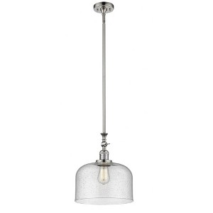 Bell - 1 Light Stem Hung Mini Pendant In Industrial Style-15 Inches Tall and 12 Inches Wide - 1 of 1