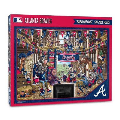 MLB Atlanta Braves Barnyard Fans Puzzle - 500pc