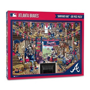 MLB Atlanta Braves Barnyard Fans Puzzle - 500pc - 1 of 3