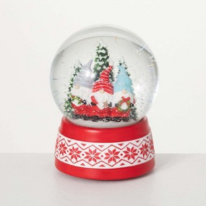 Sullivans Winter Gnome Trio Snow Globe Multicolor 6.5"H Resin - 1 of 3